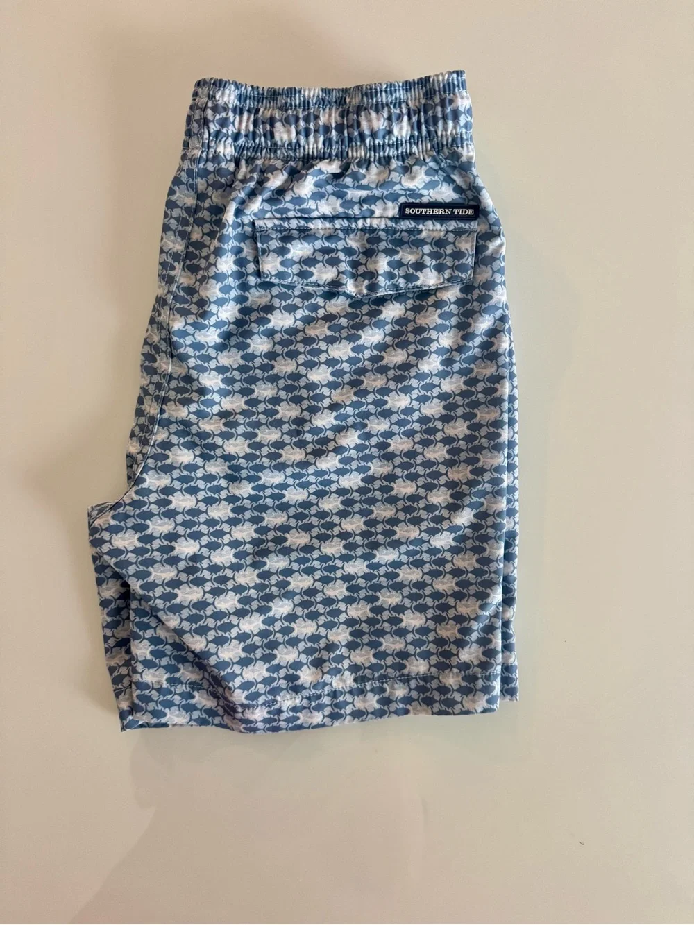 Southern Tide and Classic Club Boys Blue Swim Trunks